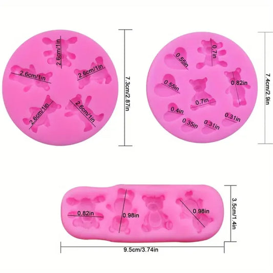 Molde de Silicona Osos