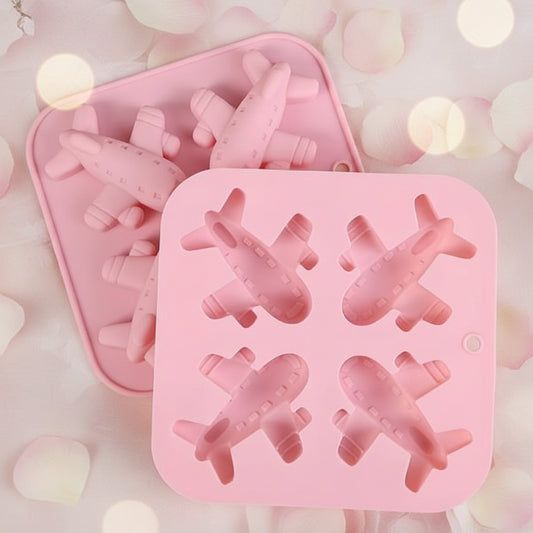 "Molde de silicona set de aviones infantiles 4 cavidades - 4.5 a 5.5 cm - Vallia Repostería"