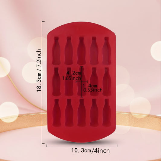 Molde Botellitas Retro - Detalle cavidades silicona grado alimenticio