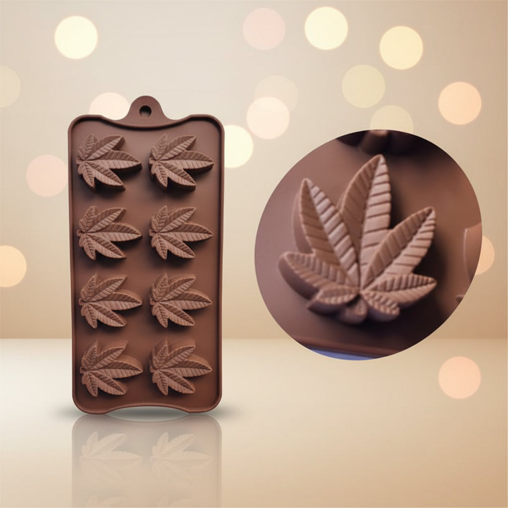 Molde de Silicona Hoja de Marihuana