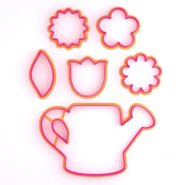 Cortador Set Regadera con Flores