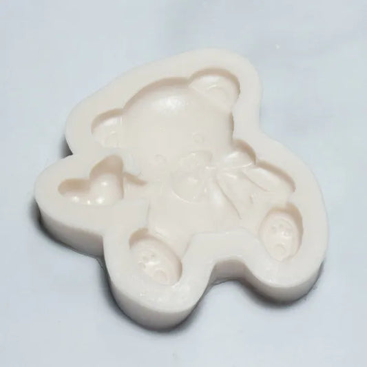 Molde de Silicona Oso Corazón