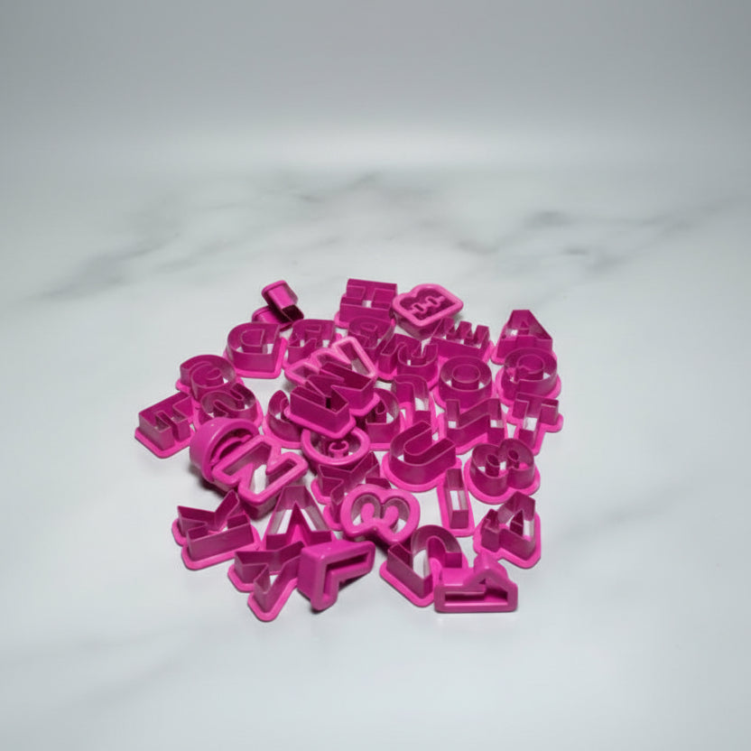 Set de Cortador Plástico Abecedario y Números