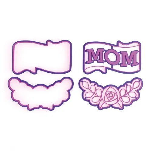Cortador Set Mom y Rosa