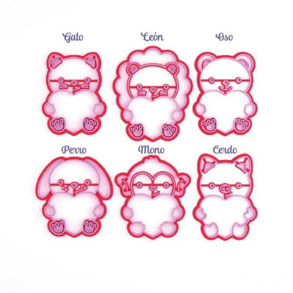 Cortador y Sello Animalitos