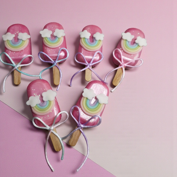 Chocopaletas Personalizadas para Eventos (Rellenas de Torta o Brownie)