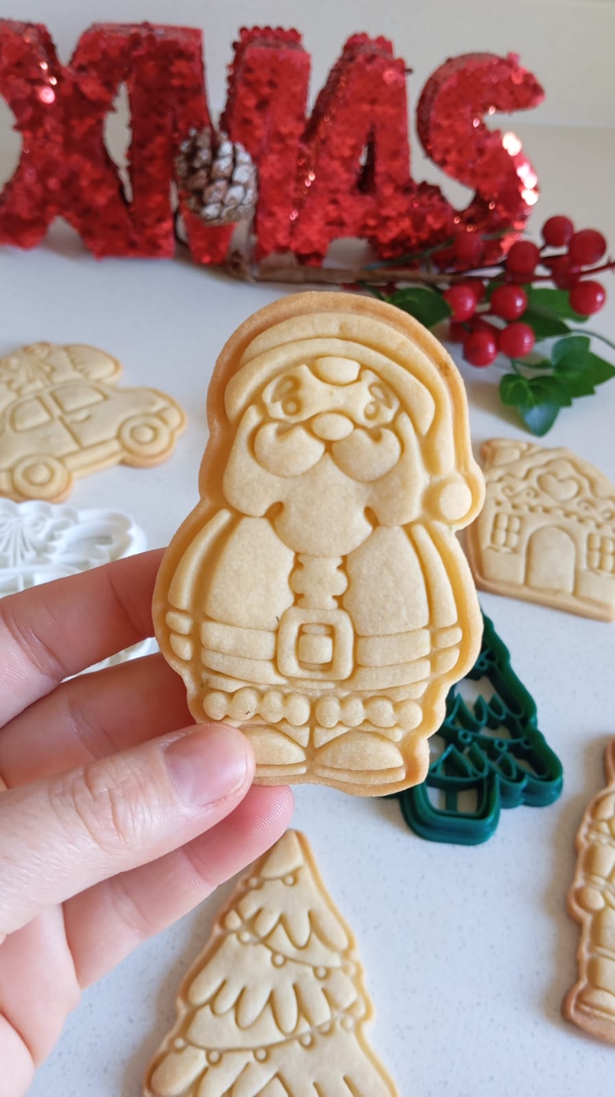 Cortador y Sello Figuras Navideñas Papá Noel