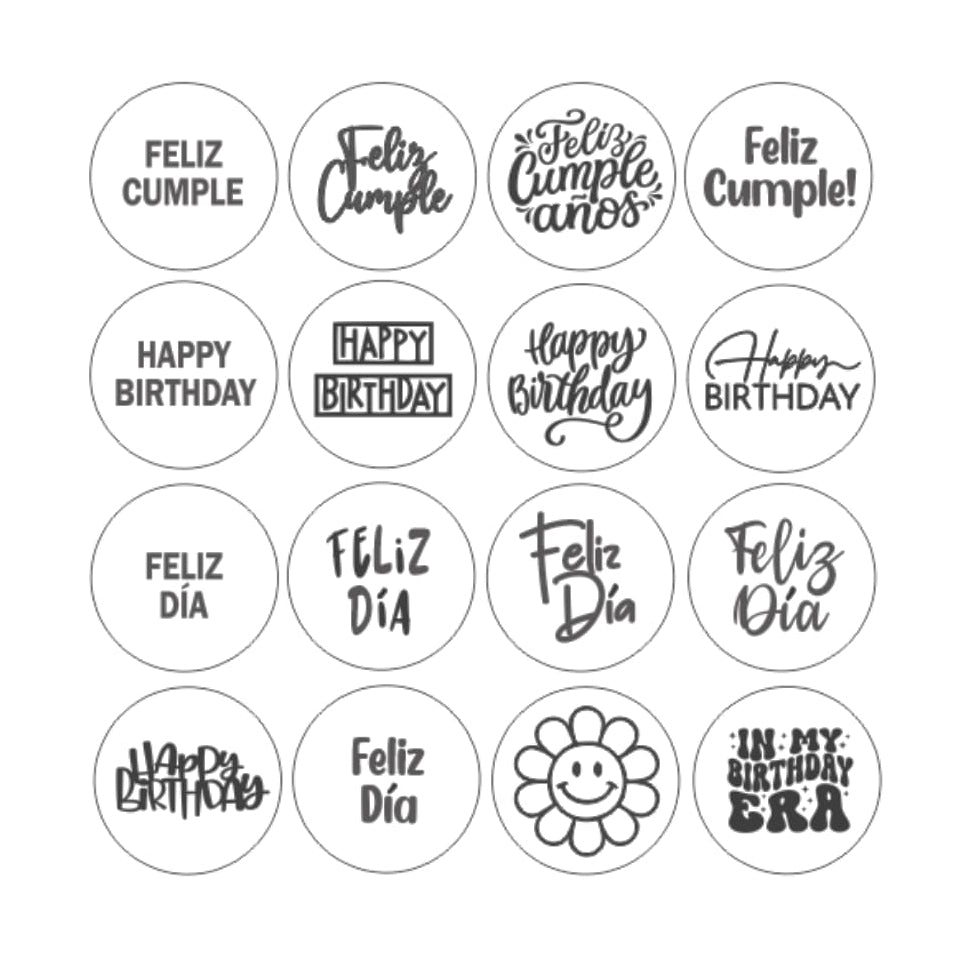 Set de Sellos para Repostería - Diseños Variados