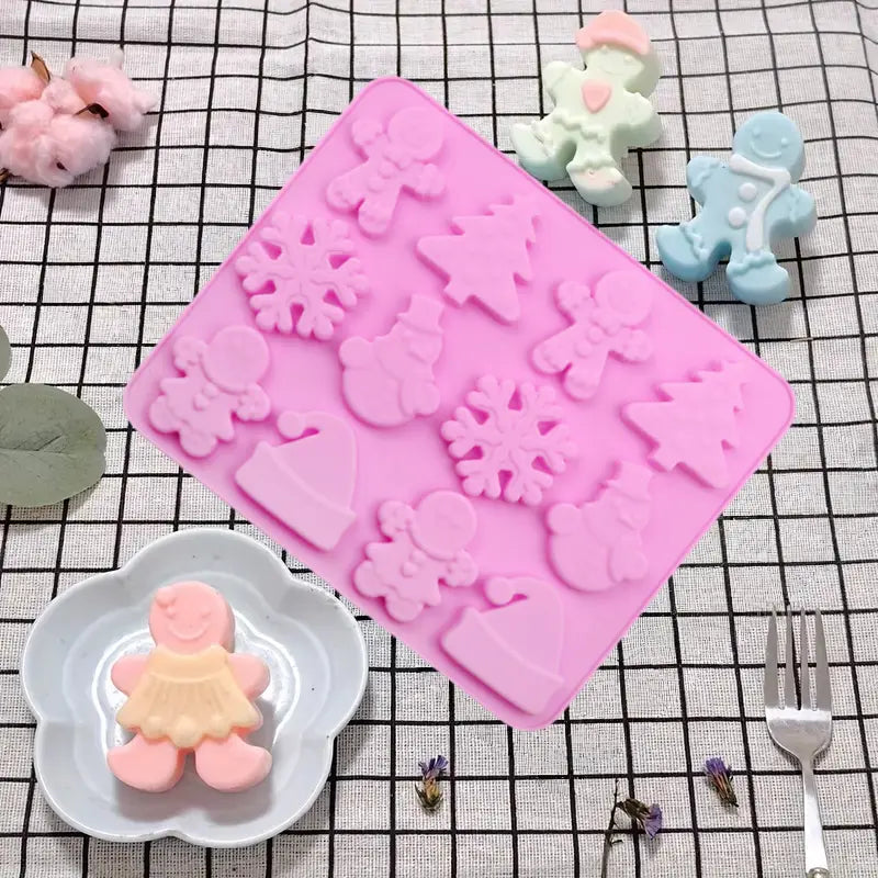 Molde de Silicona "30 Mini Tesoros Navideños"