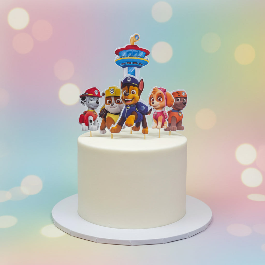 Toppers Personalizados para Tortas en Papel Fotográfico de 240 gr - Bajo Pedido