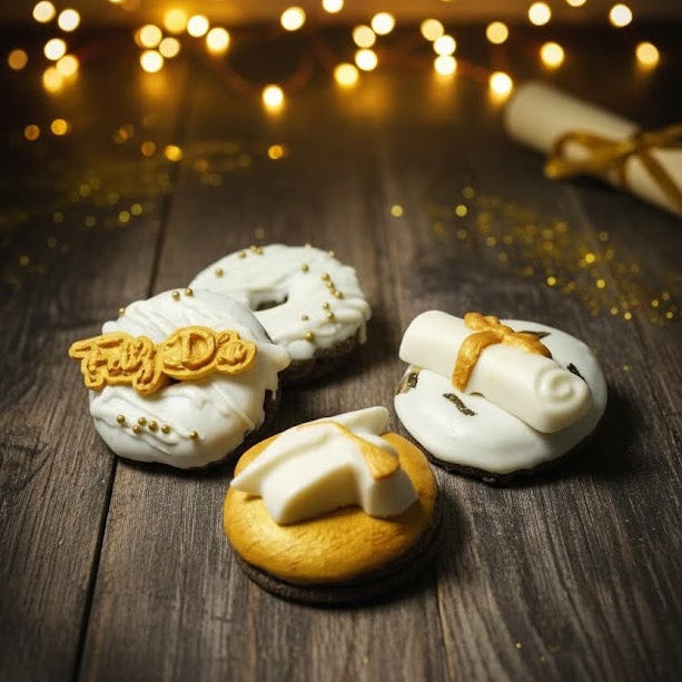 Mini Donas Personalizadas para Eventos (Vainilla, Chocolate y Red Velvet)