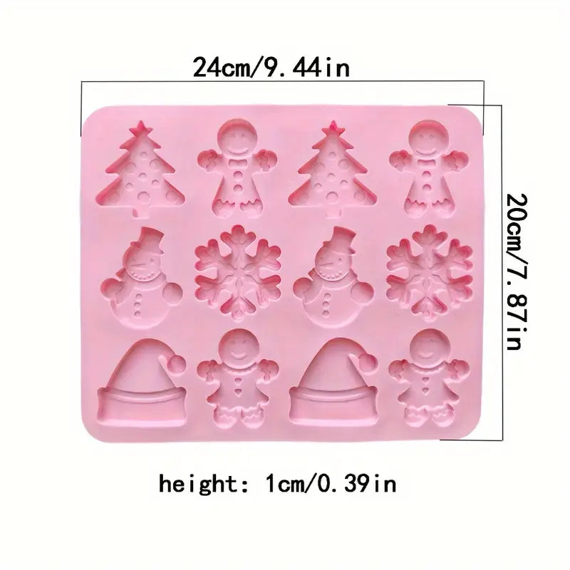 Molde de Silicona "30 Mini Tesoros Navideños"