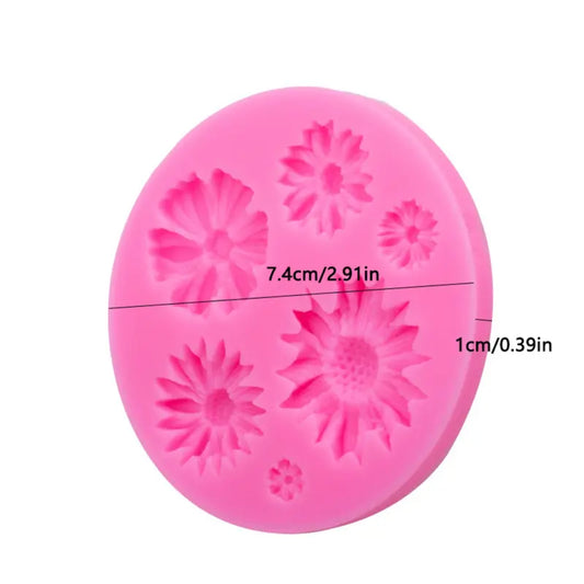 Molde de Silicona Flores
