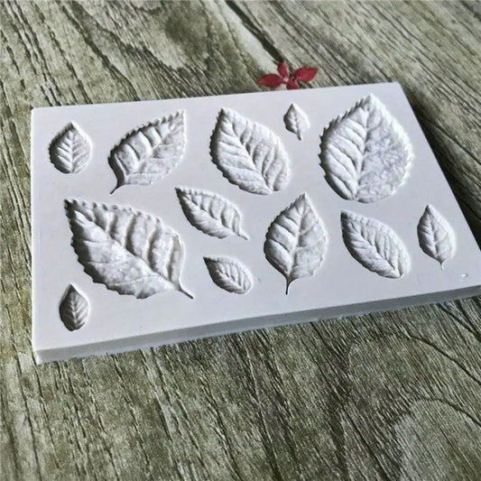 Molde de Silicona Hojas