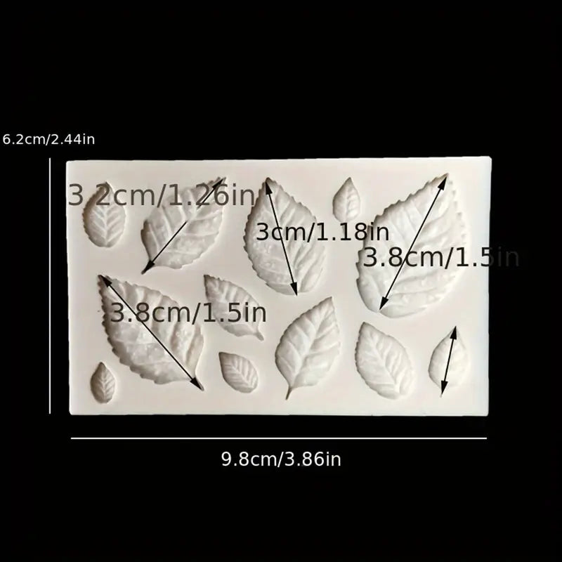 Molde de Silicona Hojas