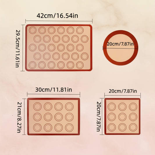 Set x4 Tapetes de Silicona para  Horneado Profesional