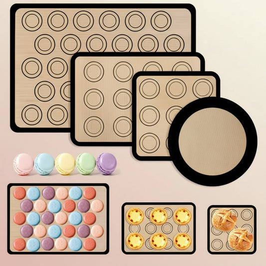Set x4 Tapetes de Silicona para  Horneado Profesional