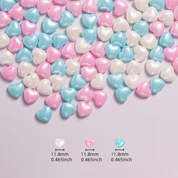 Grageas Comestibles en Forma de Corazones de Colores - Repostería Creativa (50g)