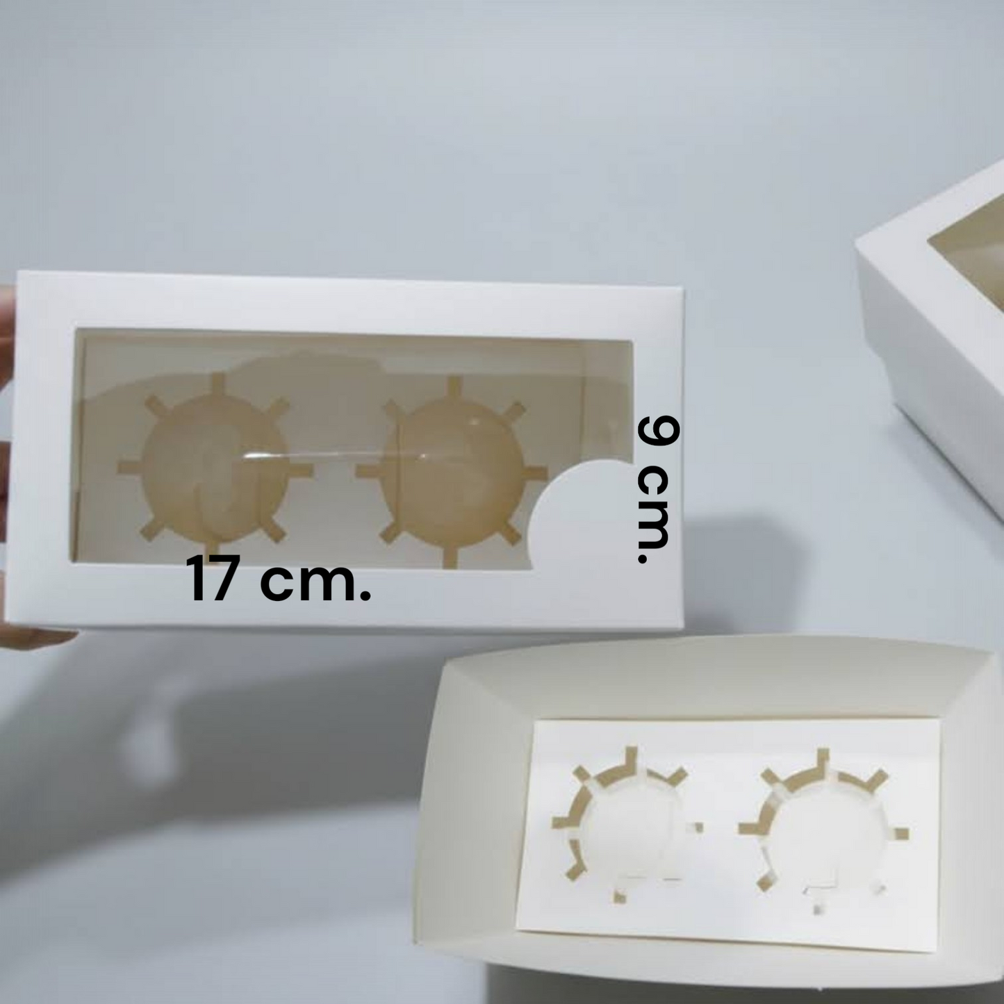 Cajas para Cupcakes con Ventana - 5 Tamaños Disponibles