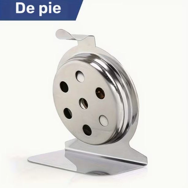 Termómetro horno acero inoxidable con base y gancho - Diseño 2 en 1