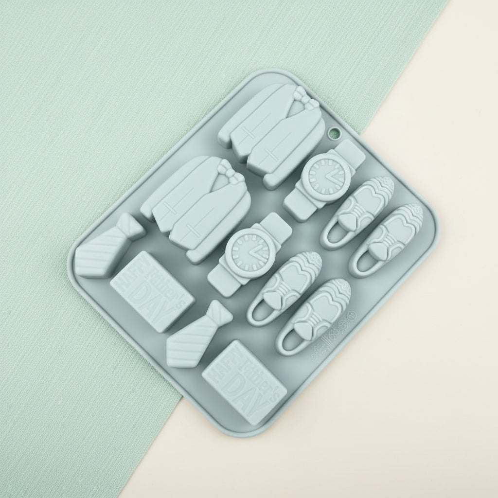 Molde de Silicona Temático para Caballero - Colección Herramientas y Elegancia