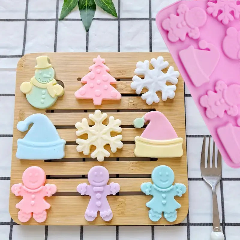 Molde de Silicona "30 Mini Tesoros Navideños"