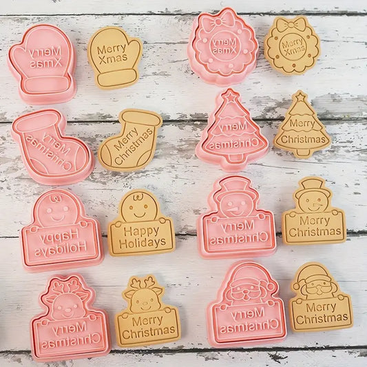 Cortador y Sello 3D Navideño con Mensaje - ¡Elige tu Diseño Favorito!