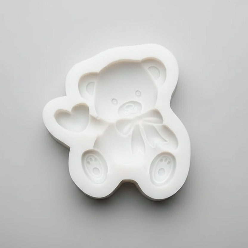 Molde de Silicona Oso Corazón