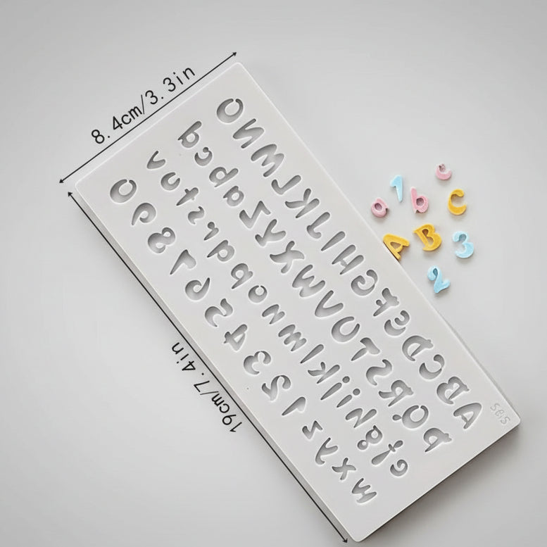 Molde de Silicona Alfanumérico