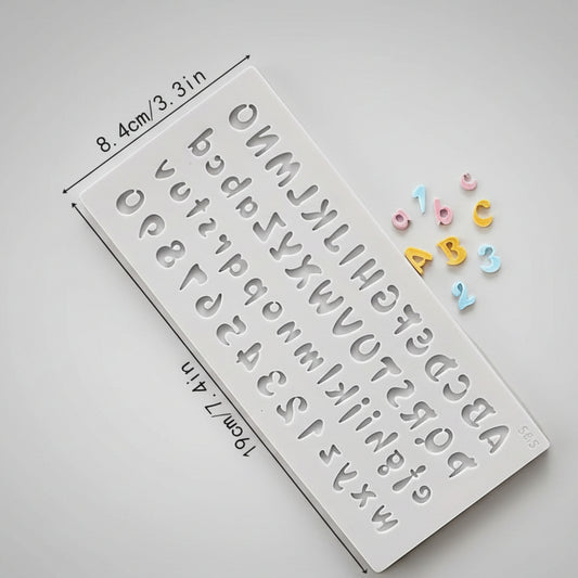 Molde de Silicona Alfanumérico