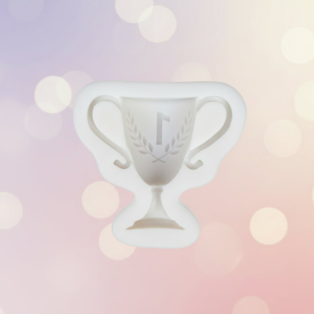 Molde de Silicona Flexible "Trofeo Campeón N°1" | Relieve Detallado para Pastelería