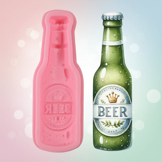 Molde de silicona botella 3D 1 cavidad para chocolate y piñatas