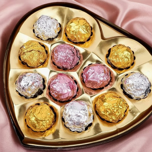 Papel aluminio dorado láminas para envolver chocolates y trufas artesanales - Vallia Repostería