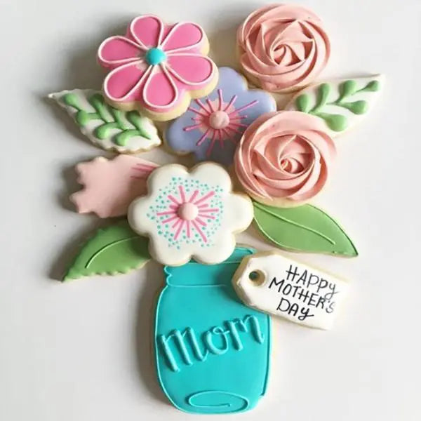 Cortador Set Frasco con Flores