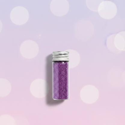 Escarcha comestible glitter color morado violeta en frasco de vidrio 10 gr – glitter para decoración de tortas y postres - Vallia Reposteria