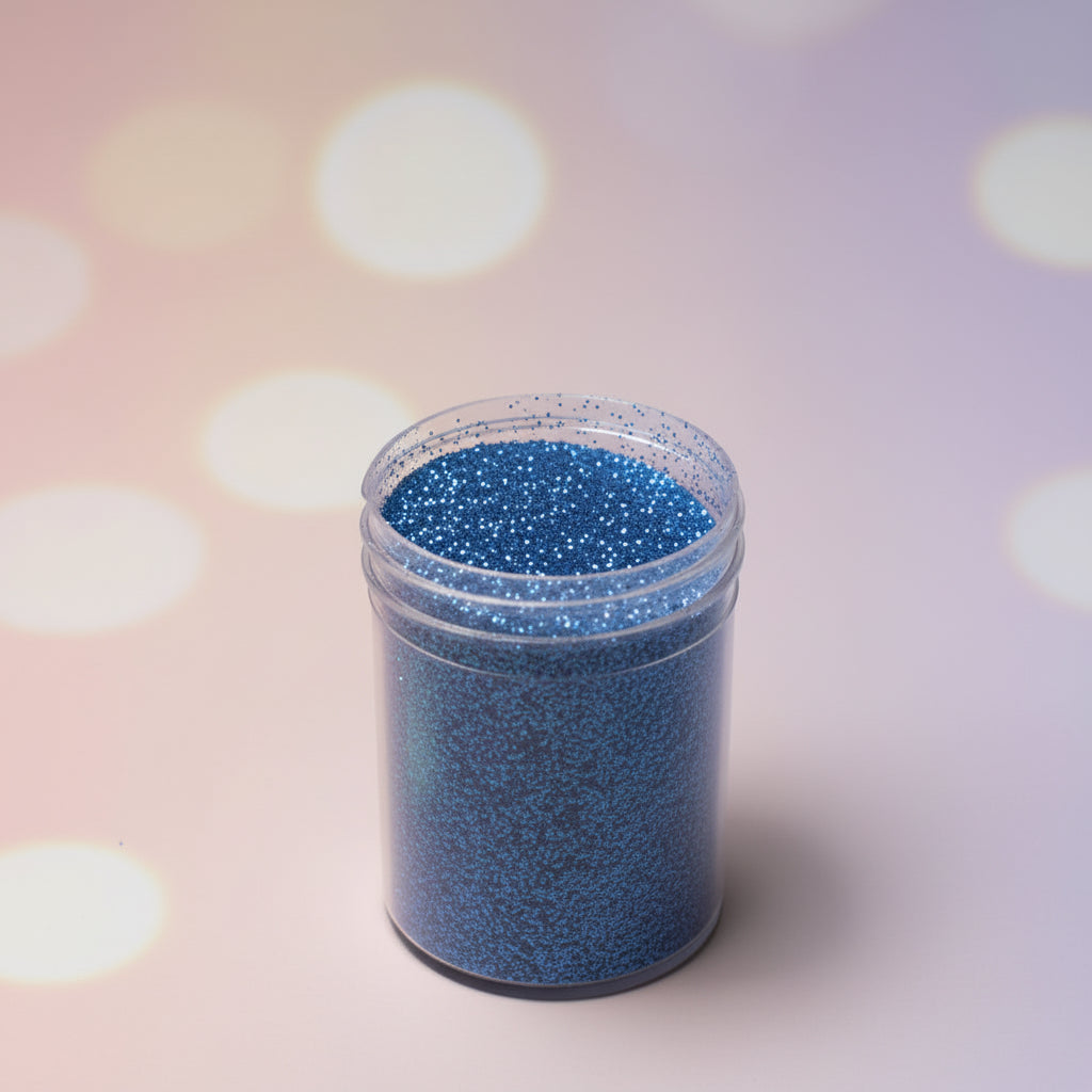 "Escarcha comestible azul real 20g y 1lb - Diamantina brillante color azul intenso"