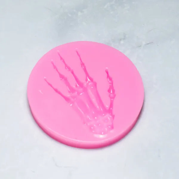 Molde de Silicona Mano de Calavera