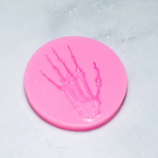 Molde de Silicona Mano de Calavera