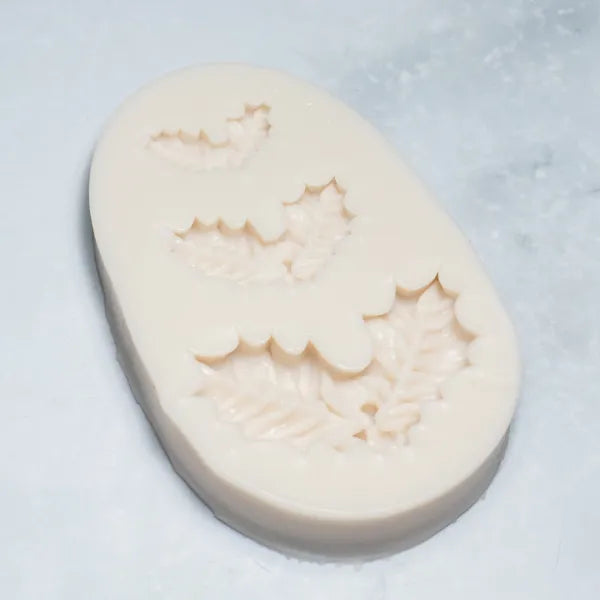 Molde de Silicona Hojas de Navidad