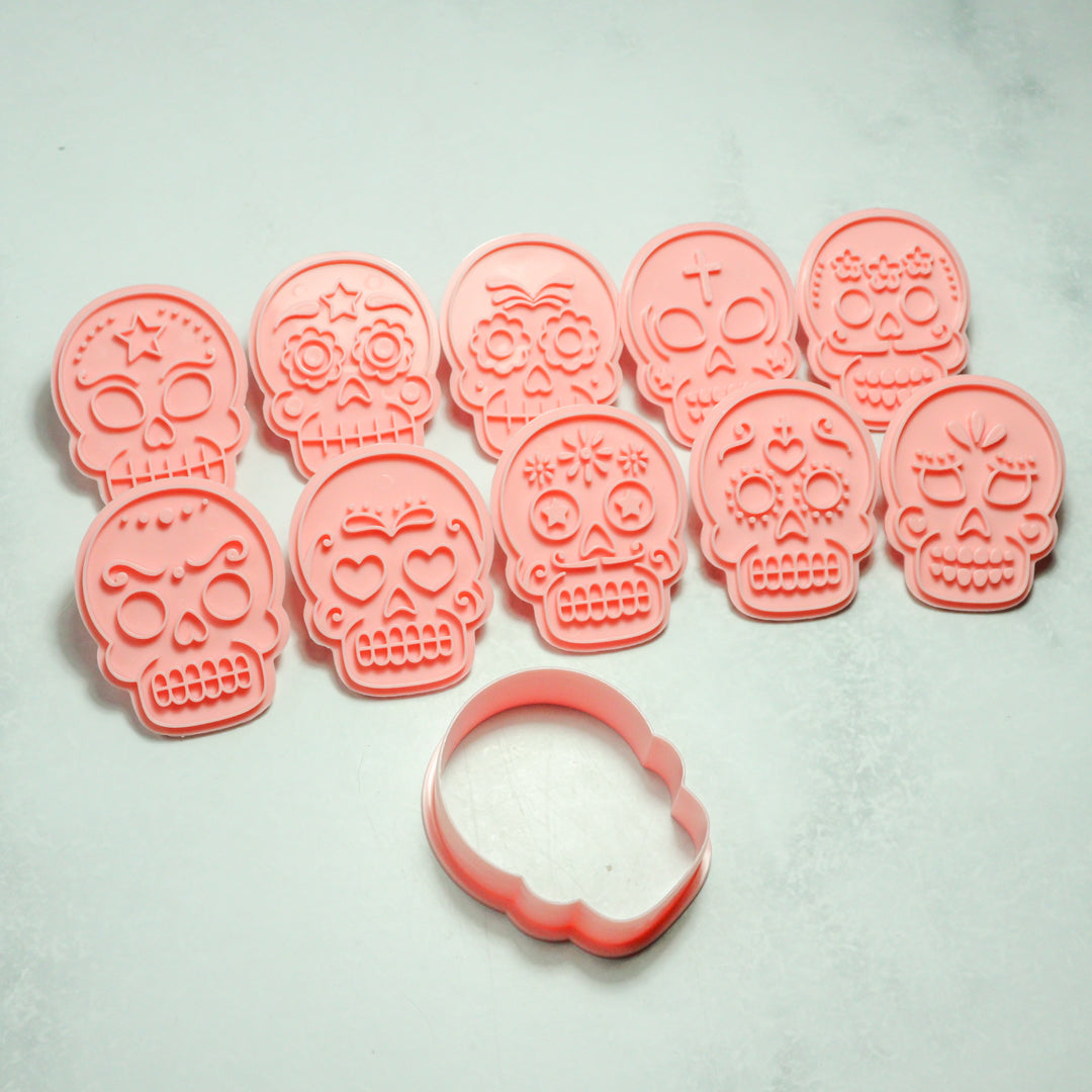 Cortador y Sellos de  Calaveras