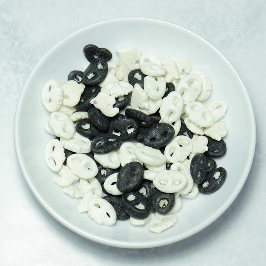 Grageas de Colores - Calaveras Negra y Blanca