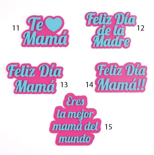 Sellos con Mensajes Día de la Madre