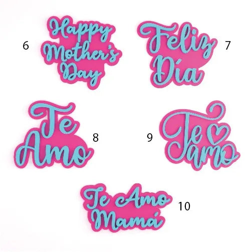 Sellos con Mensajes Día de la Madre