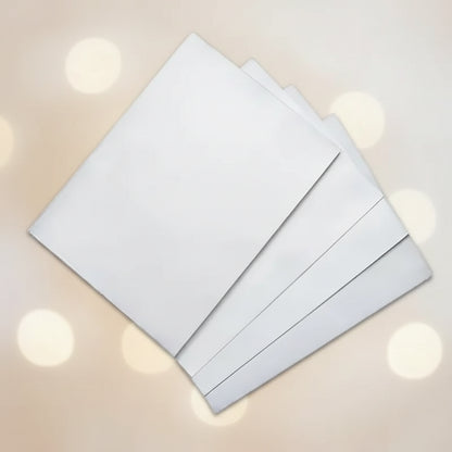 Hojas de papel de azúcar premium para impresión comestible, formato carta, fondo blanco brillante – Vallia Repostería