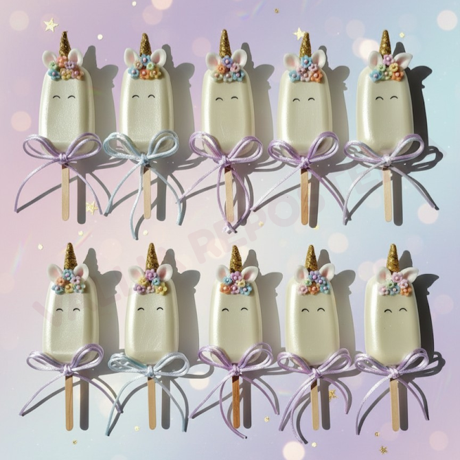 Chocopaletas Personalizadas para Eventos (Rellenas de Torta o Brownie)