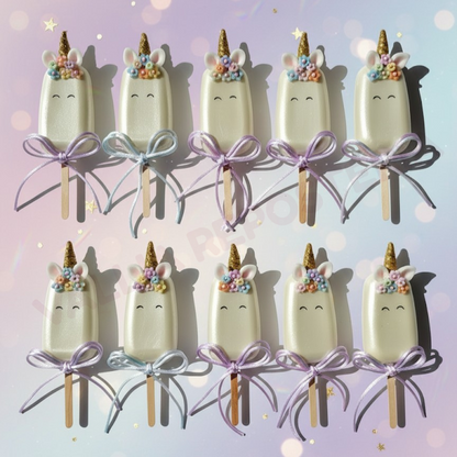 Chocopaletas Personalizadas para Eventos (Rellenas de Torta o Brownie)