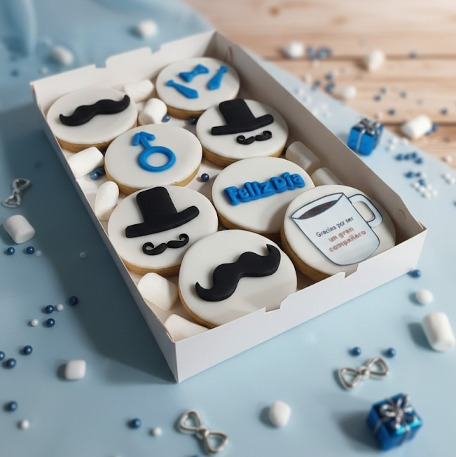 Galletas artesanales personalizadas para el Día del Contador - Vallia Repostería