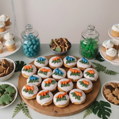 Mini Donas Personalizadas para Eventos (Vainilla, Chocolate y Red Velvet)