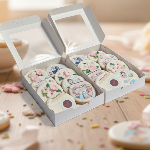 Caja de postres personalizados para profesiones especiales - Vallia Bogotá