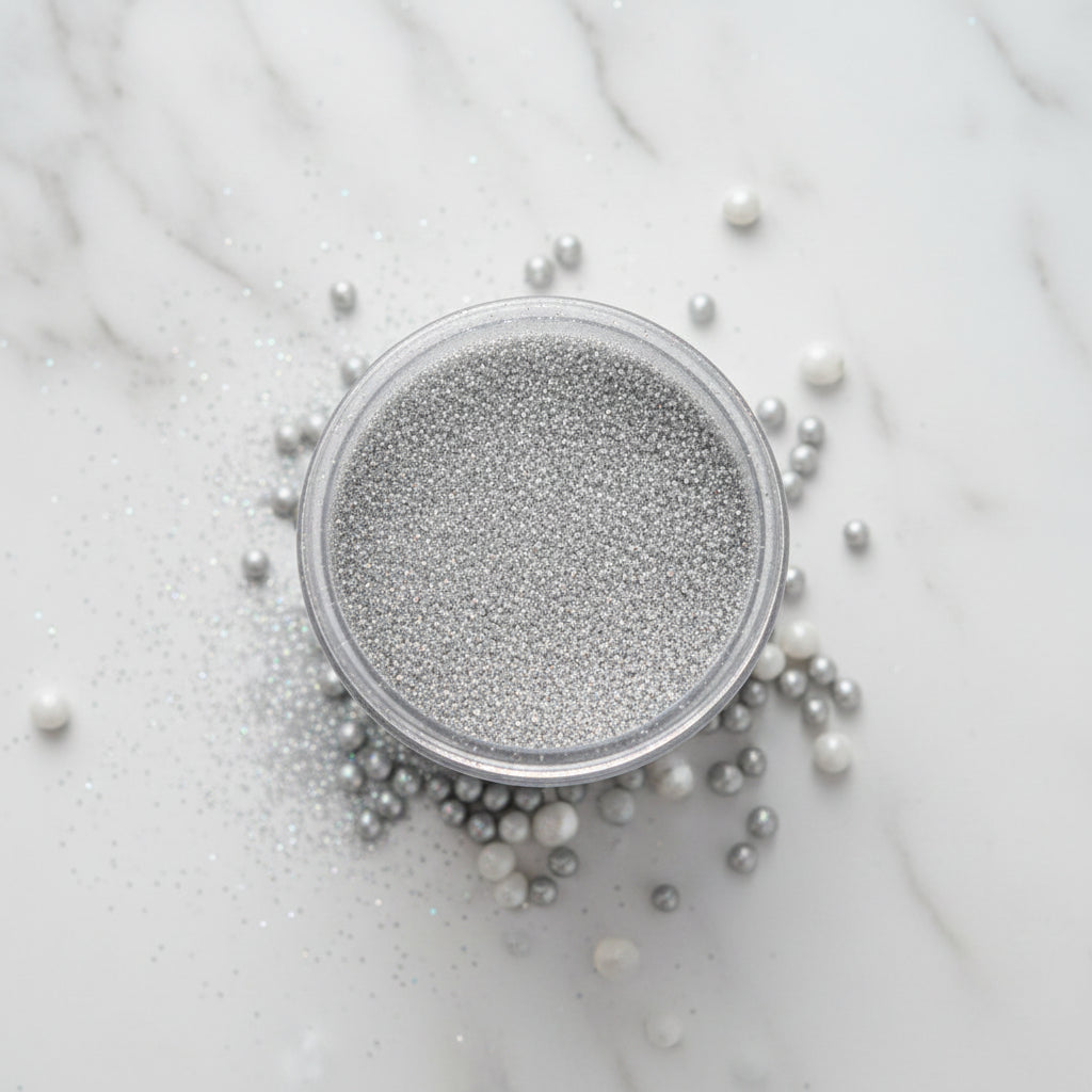 Polvo matizador plata metalizado para repostería - Vallia Repostería